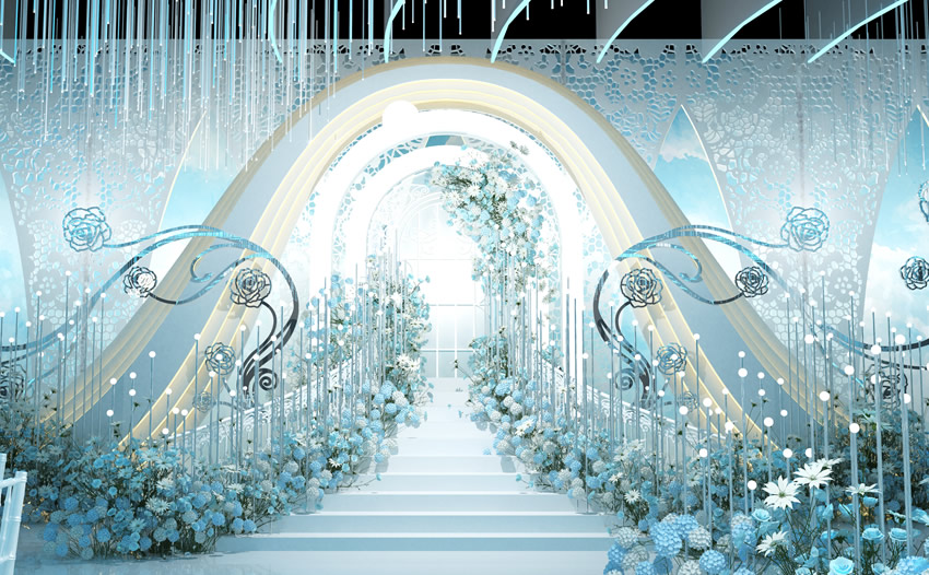 江城釡香烙馍村水晶厅效果展示